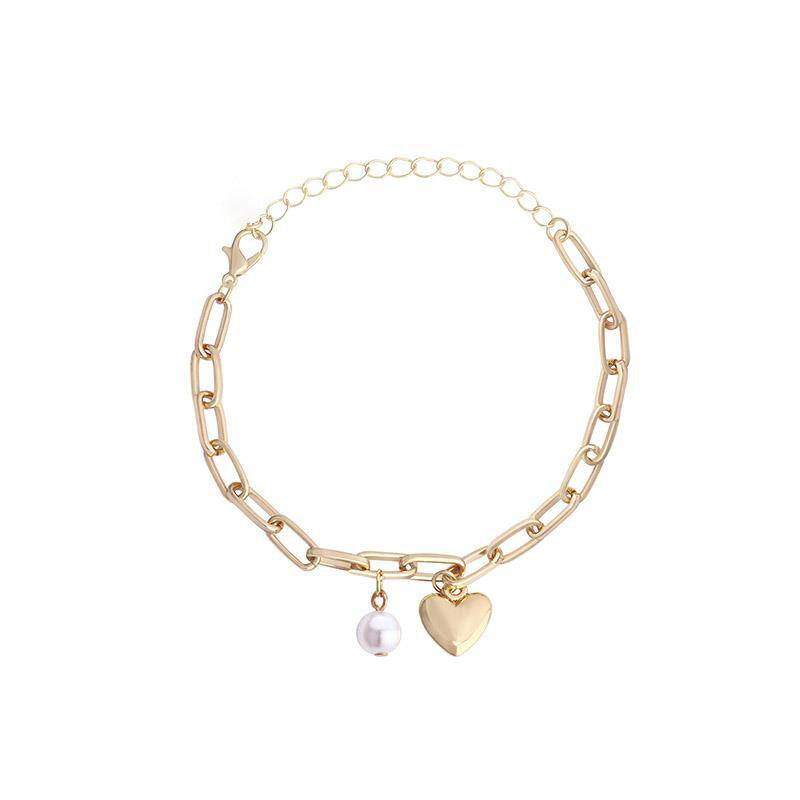 Korean Versatile Pearl Bracelet for Women ins Niche Style High-End Titanium Steel Bracelet Couple Bracelets Wholesale