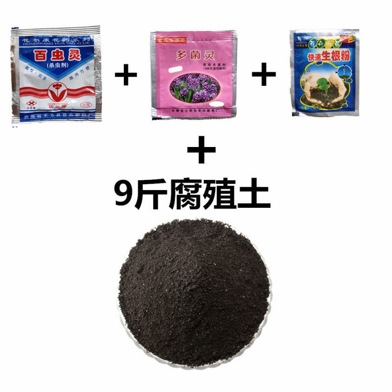 Universal Organic Nutrient Soil for Flowering Plants, Household Planting Soil, Black Soil, Humus Soil for Growing Flowers and Vegetables, Fertilizer Soil
