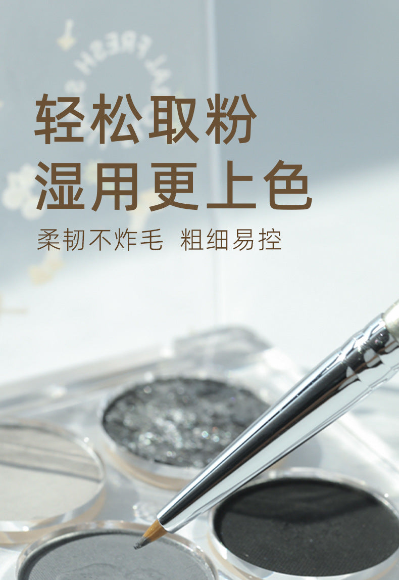 Guo Xiaotou Same Style Angled Eyeliner Brush Fine Drawing Aegyo-sal Eyelid to Tear Trough Eye Detail Brush Makeup Special