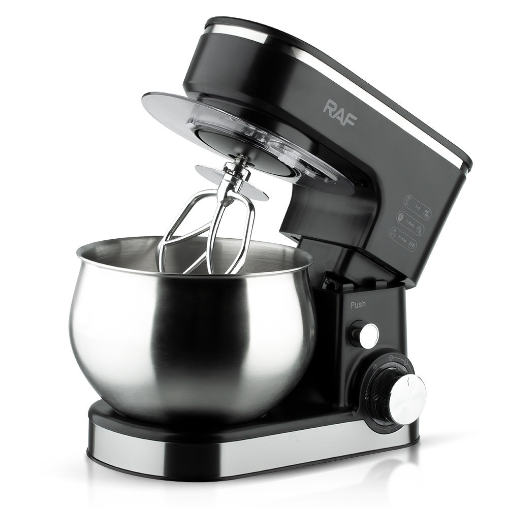 RAF EU Standard Cross-Border Chef Machine Stainless Steel Bowl High-Power Dough Mixer Egg Beater Mixer Egg Beater5L