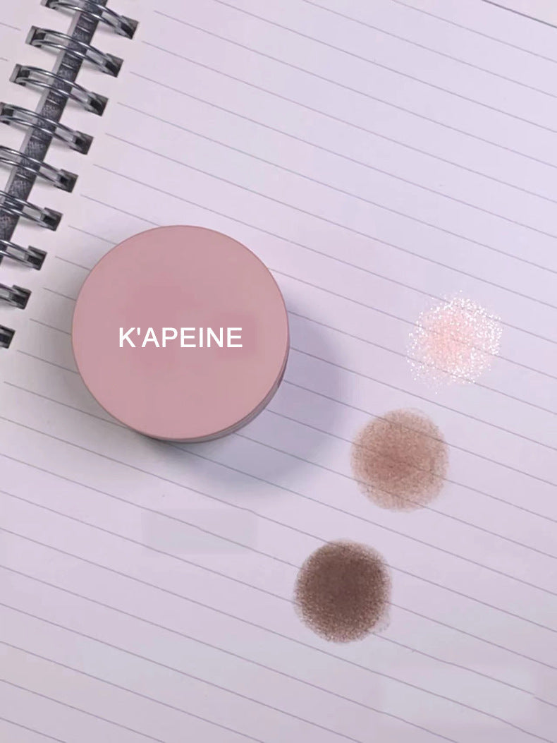 Capel Macaron Three-Layer Sandwich Eyeshadow Pearlescent Matte Flash Contour Earth Color with Mirror Nose Side Shadow