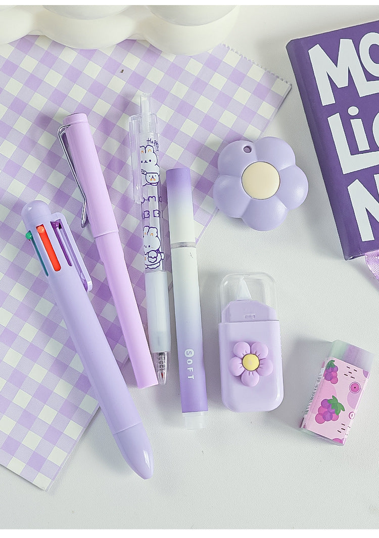 Back-to-School Season High-Value Stationery Set Cute Creative7Set of student class rewards study stationery gifts http://detail.1688.com/offer/905136369917.html