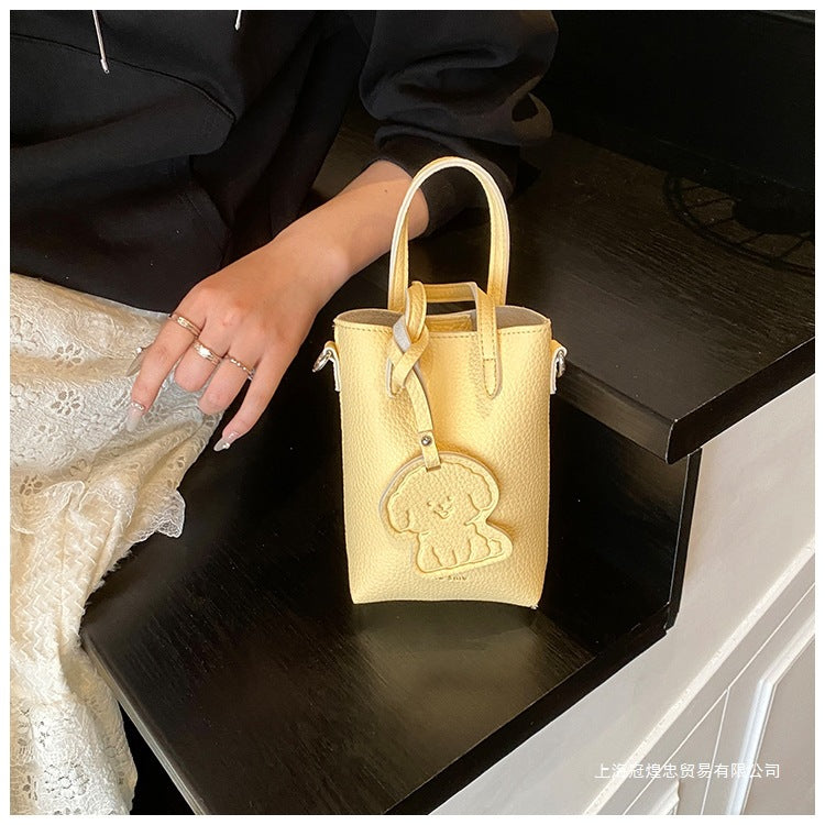 Women's Bag Single Shoulder Crossbody Bag Versatile Handbag New Simple Style Basket Fashionable Spring2025Fashion