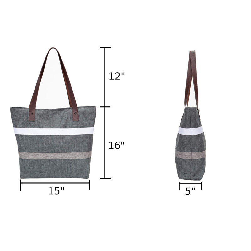 Export Hot-Selling Women's Handbag Large Capacity Multi-Functional Canvas Bag Shopping Bag Storage Bag Travel Bag Tote Bag