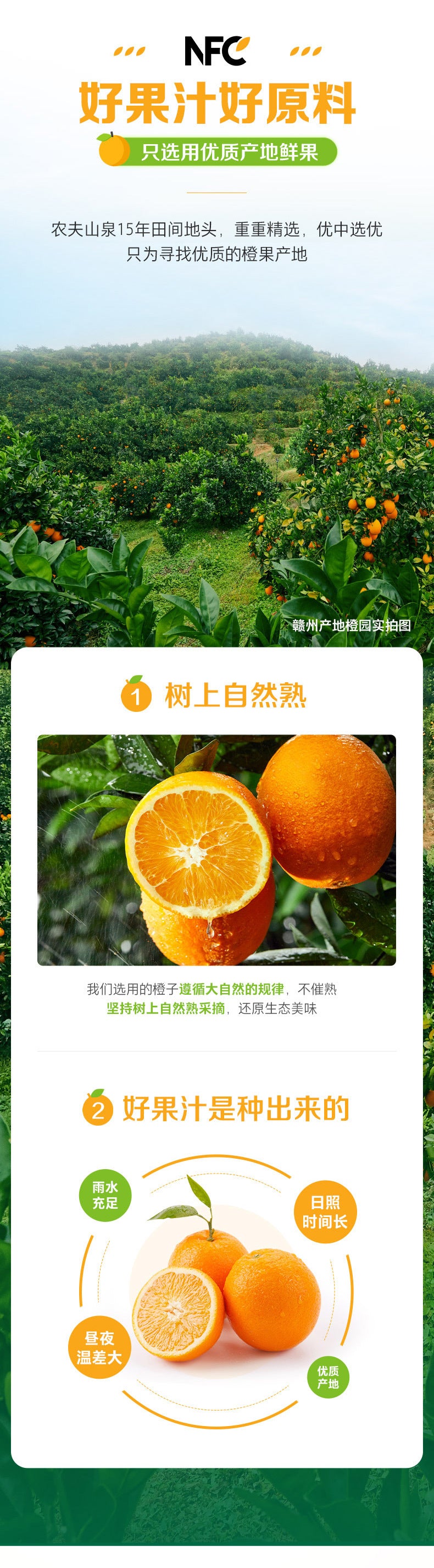 New Date Nongfu Spring NFC Freshly Squeezed Juice300ml Bottled Orange Juice Mango Juice NFC Whole Box of Fruit and Vegetable Juice