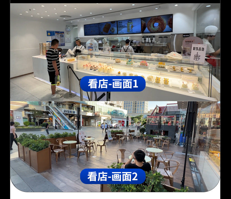 Home Camera Surveillance with Video and Voice Intercom, Indoor HD Monitor, Remote Access via Mobile Phone, Suitable for Living Room and Bedroom