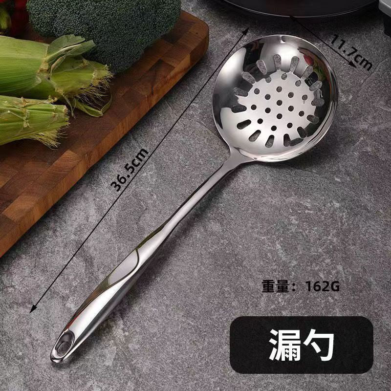 S High-quality stainless steel kitchenware cooking spatula and spoon set Spatula, Sauce Ladle, Soup Spoon, Pasta Spoon Manufacturer Wholesale
