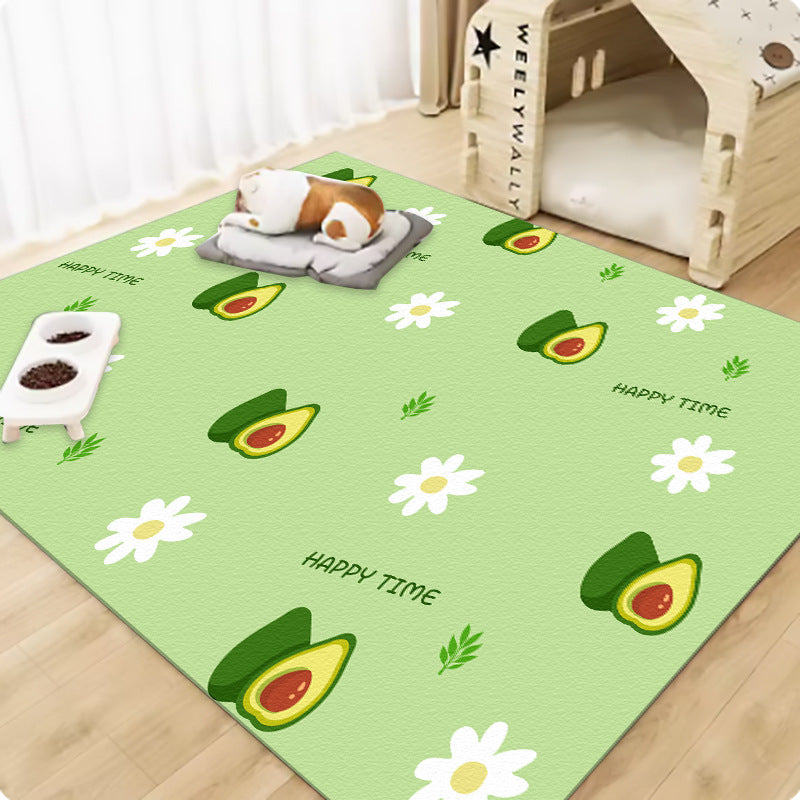 Pet wash-free floor mat waterproof and urine-proof pvc Dog Anti-Slip Mat Cooling Dog Fence Dog Cat Leather Floor Mat