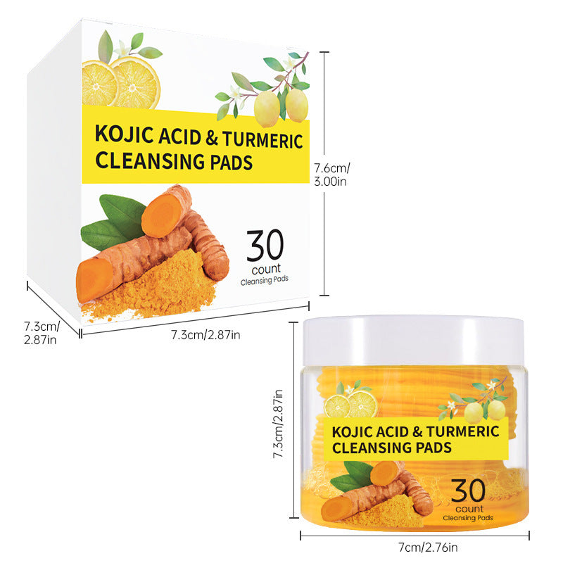 Cross-border foreign trade turmeric cleansing pads Turmeric Cleansing Pad Exfoliating Cleansing Facial Care