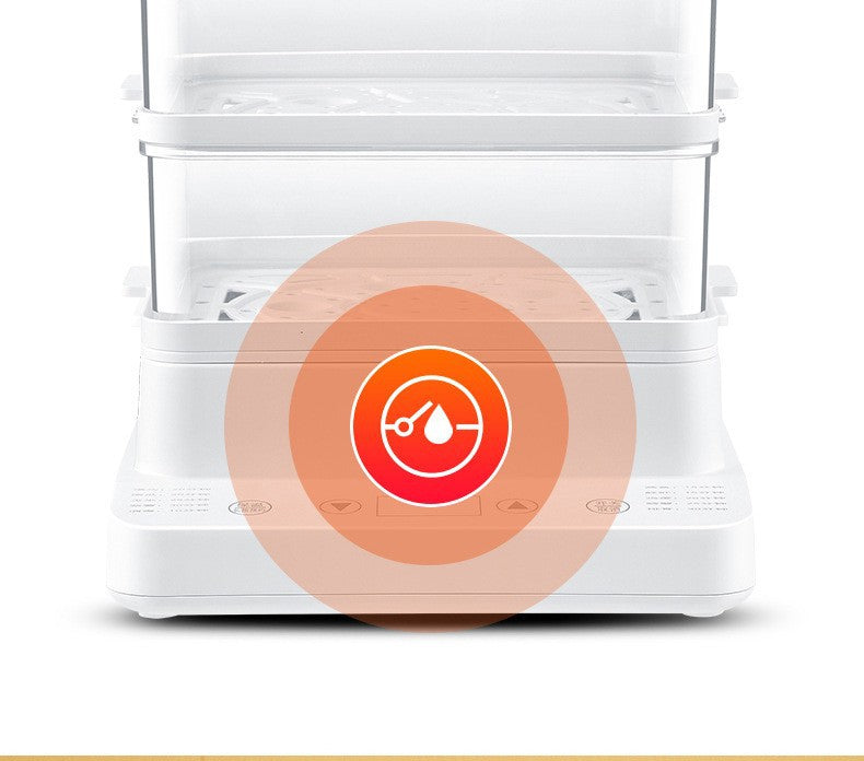 Zhigao Electric Steamer Multi-Function Home Use Steamer24L Large Capacity Visible Lid Three-Layer Gift Wholesale Electric Steamer