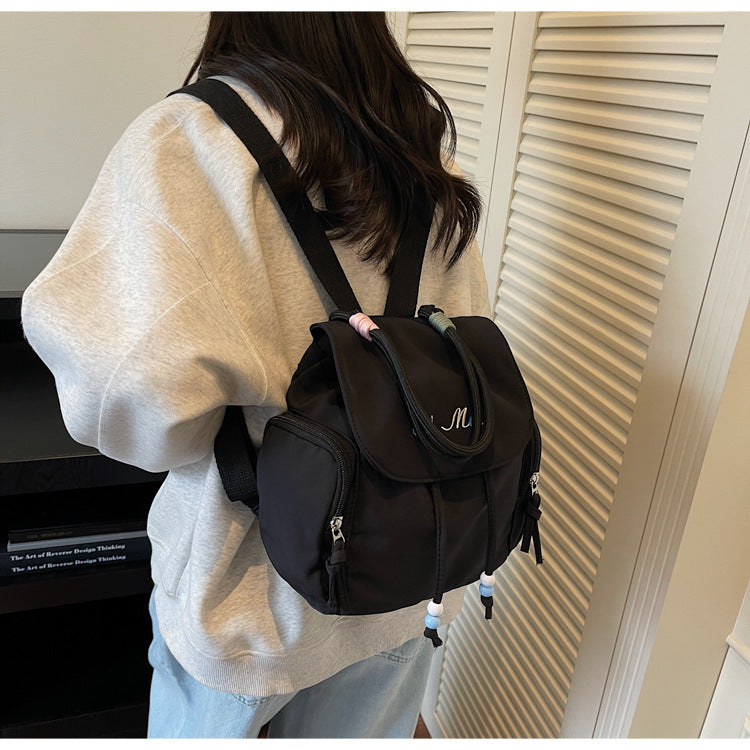 Foreign Order Fashion Super Popular Fresh Style Women's Backpack2025New Trendy and Stylish Handbag Commuting Small Backpack for Women
