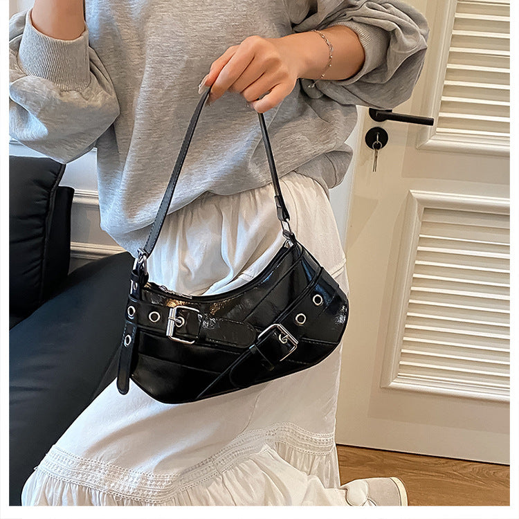 Women's Bag2025New Bag Niche Texture Baguette Bag Retro Underarm Bag Versatile ins Trendy Single Shoulder Crossbody Bag