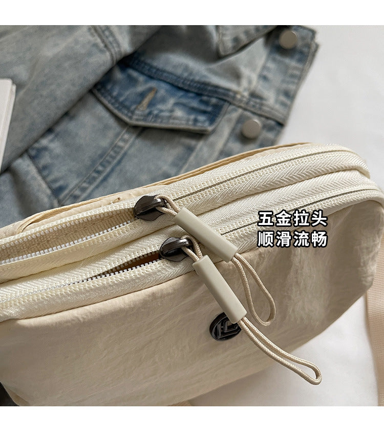 Casual Crossbody Bag Fashion Nylon Style Bag for Cycling ins New Small Bag Lightweight Single Shoulder Nylon Hip-Hop