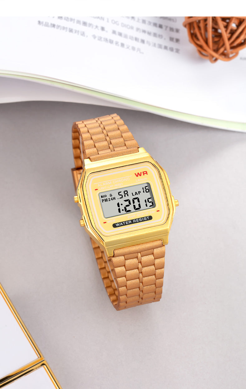 Foreign Trade LED Junior and high school students timing outdoor electronic watch men and women sports luminous alarm electronic watch wholesale