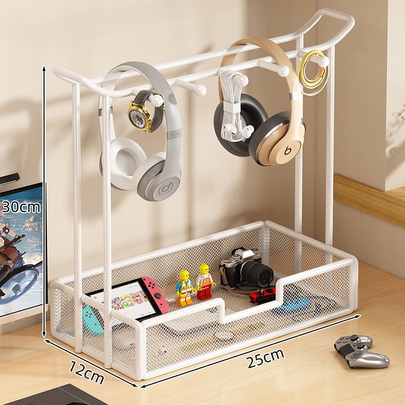 Universal Desktop Headphone Stand Storage Rack Gaming Headset Holder Metal Earbud Stand