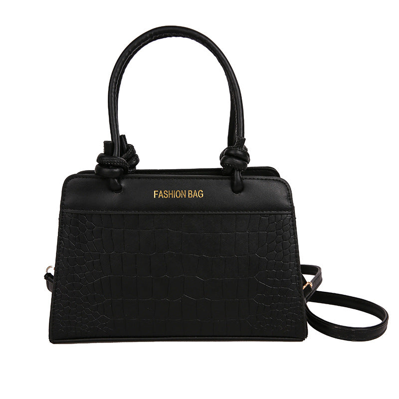 Large Capacity Patchwork Spring2025Casual New Korean Style Trendy Fashion European and American ins Single-shoulder Handheld Small Square Bag