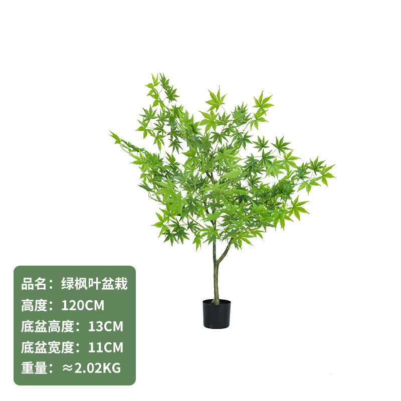 Cross-Border Nordic Large Living Room Decoration Bedroom Floor Fake Tree Bionic Traveler Banana Ficus Lyrata Potted Plant Artificial Green Plant
