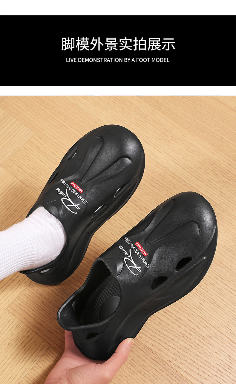 Driving Shoes for Men, Summer New Style Fishing Outdoor Closed-Toe Thick-Soled Non-Slip Odor-Free Sandals for Women
