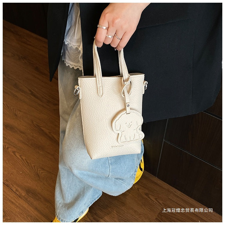 Women's Bag Single Shoulder Crossbody Bag Versatile Handbag New Simple Style Basket Fashionable Spring2025Fashion