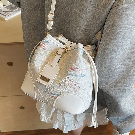 Drawstring Bucket Bag for Women New Style2025High-end Niche Super Popular Single Shoulder Bag Autumn Winter Versatile Crossbody Bag