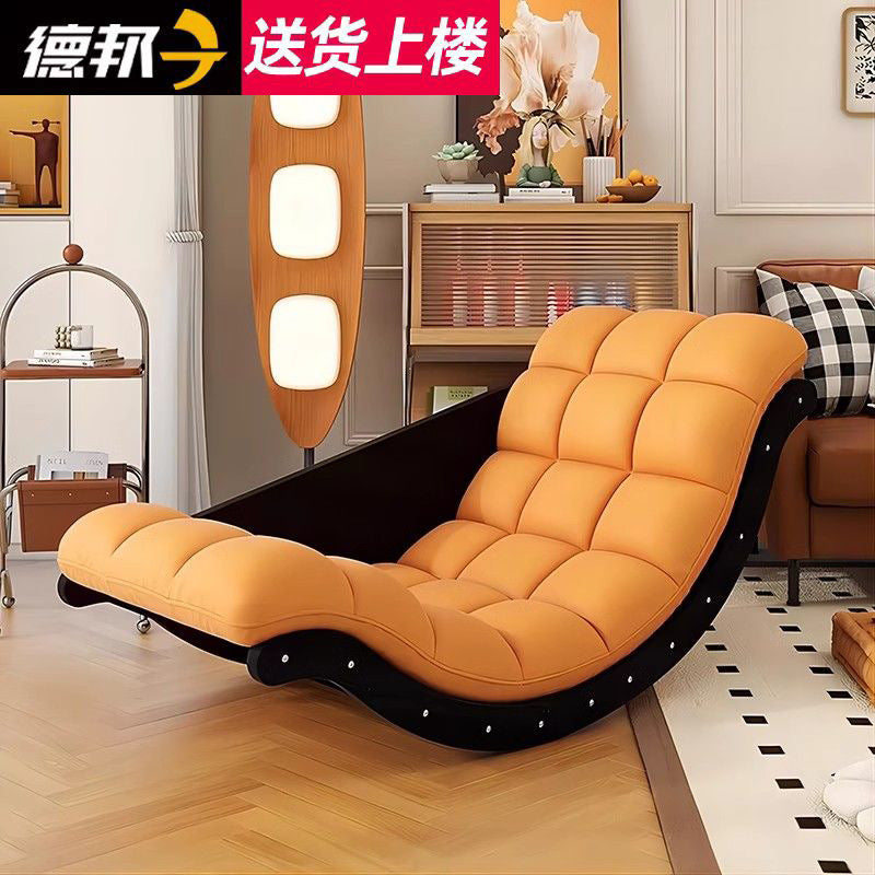 Rocking Chair Banana Sofa Recliner Rocking Multi-Functional Single Dual-Use Living Room Balcony Sofa Chair Home Leisure Lazy Chair
