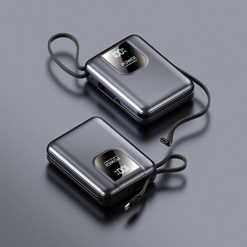 Wholesale Mini digital display with built-in cable power bank20000High Capacity Portable POWER BANK