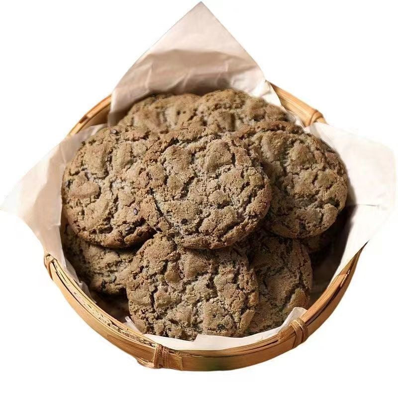 【No Added Sucrose】Xylitol Five Black Peach Crisp Meal Replacement Snack Five Grains Biscuit Pastry One Piece Dropshipping