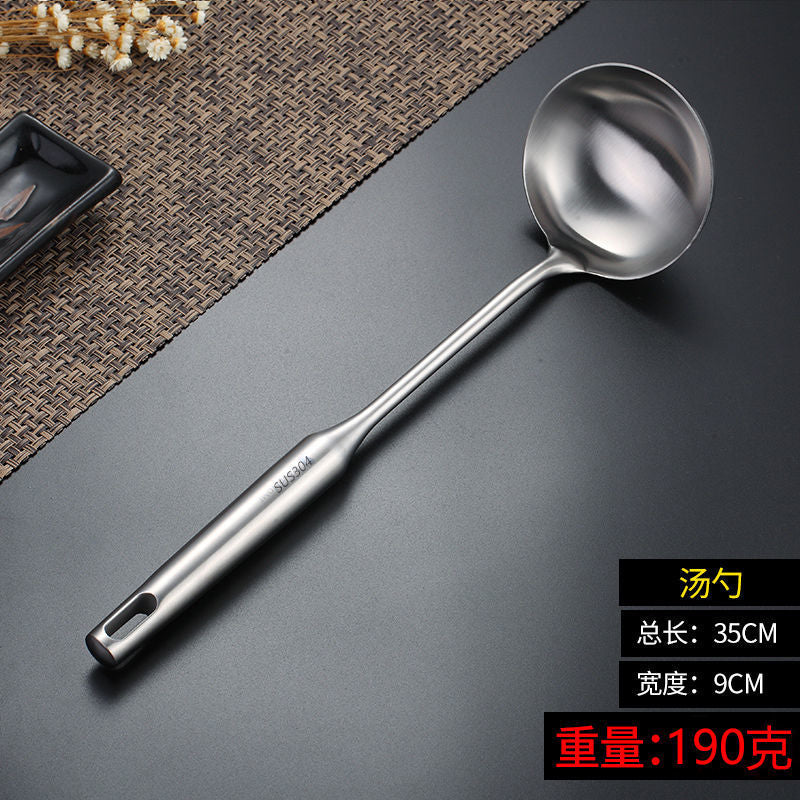 Thickened304Stainless Steel Spatula Set Cooking Spatula Kitchen Supplies Household Stirring Spoon Soup Spoon Colander Wholesale