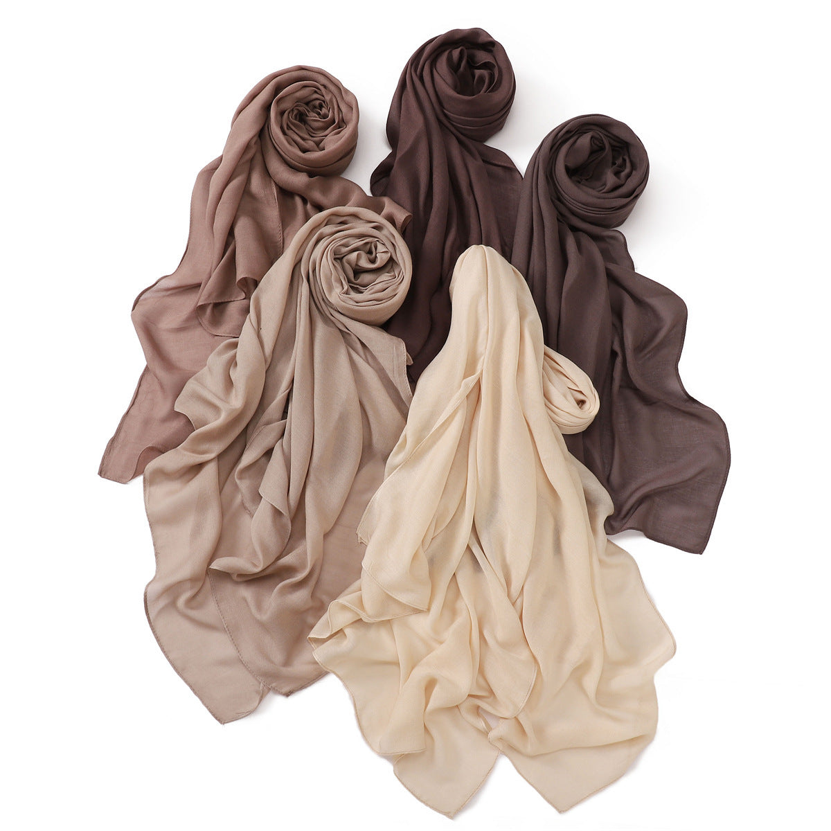 Lightweight Rayon Cotton Linen Solid Color Long Scarf Air-conditioned Room Travel Shawl Monochrome Rayon Scarf Headscarf Shawl for Women