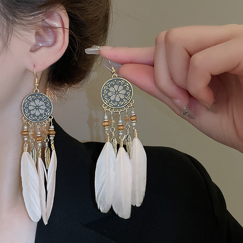 Bohemian Style Earrings for Women2025New Hot-Selling High-End Ethnic Style Unique Exaggerated Earrings Elegant Ear Jewelry