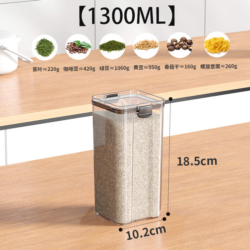 Sealed Jar for Dried Fruits, Spices, Grains, Refrigerator Fresh-Keeping Storage Box, Kitchen Food-Grade Beans, Noodles Storage Jar