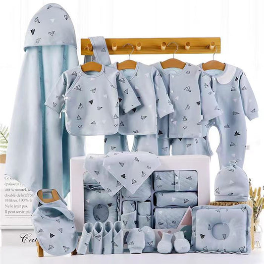 Newborn baby gift box pure cotton set03Newborn Baby Maternity Supplies Collection 100-Day Gift Set