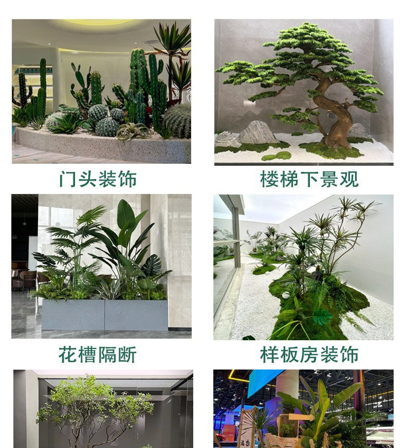 Artificial Plant Landscaping Large Anthurium Traveler's Palm Potted Plant Office Dining Room Staircase Under Cabinet Window Green Plant Decoration