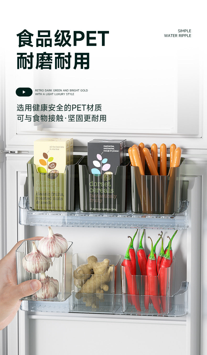Refrigerator Side Door Storage Box Kitchen Storage Box Packing Organizer Box Food Grade Ginger Garlic Sundries Storage Storage Box