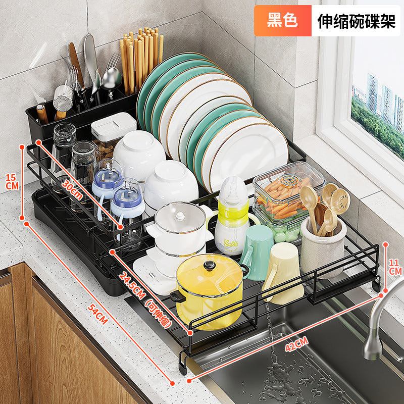 Cross-Border Kitchen Cabinet Storage Rack Under Sink Storage Organizer Pull-Out Drawer Basket Organizer Rack Detachable