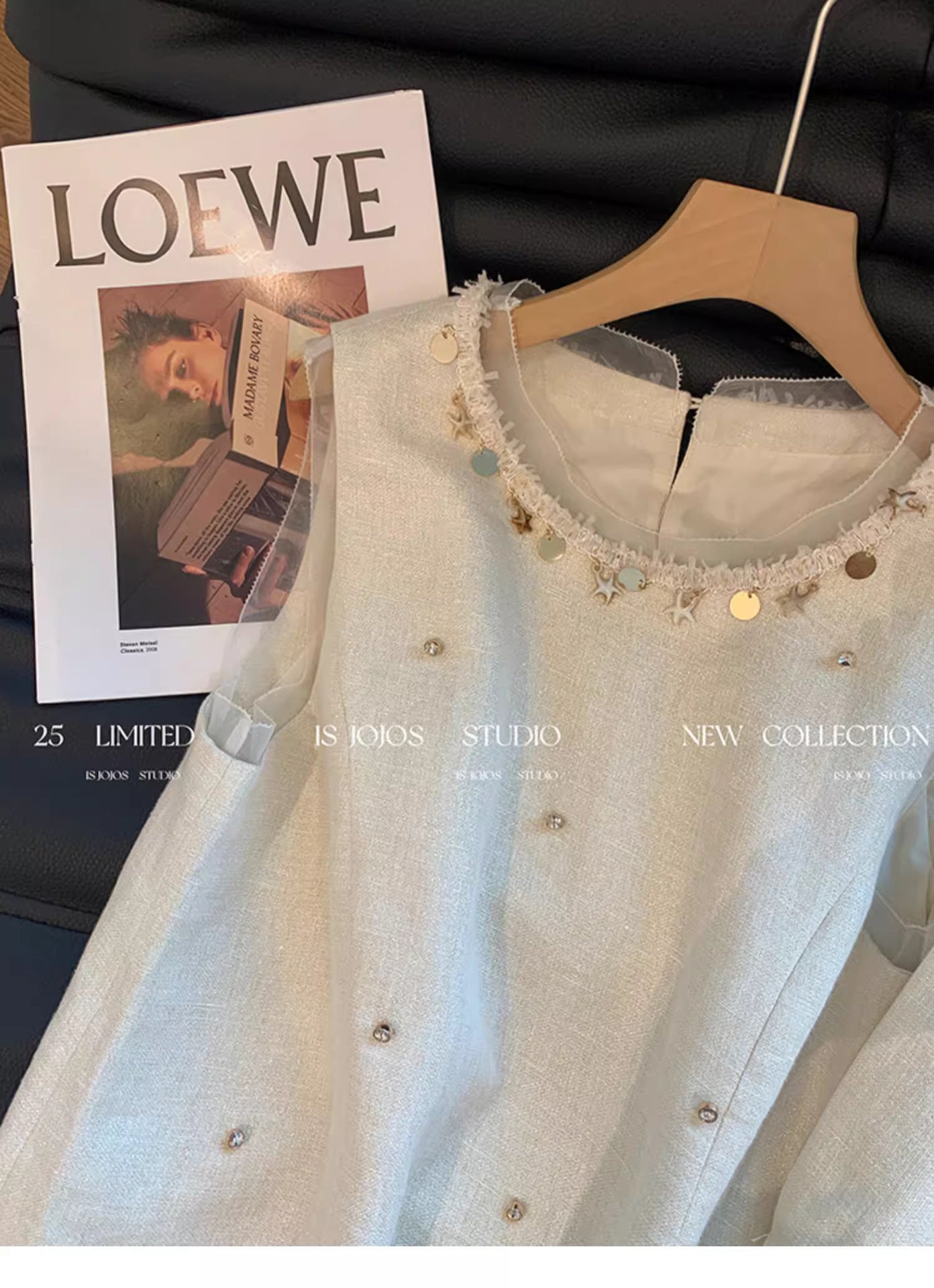 【Self-produced and self-sold, can accept orders】Shell Beaded Set for Women Summer Playful Youthful Versatile Shorts Two-Piece Set