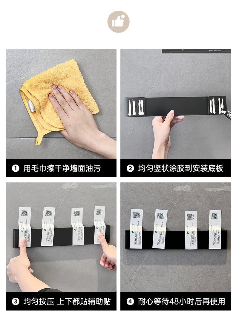 Manufacturer supplies multifunctional kitchen storage rack Knife Rest Wall-Mounted Simple Knife Holder Storage for Kitchen Knives