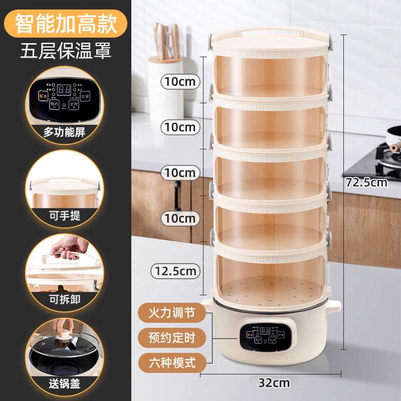Younai Dining Table Insulation Cover Multi-layer Household Leftover Food Dust Cover Meal Dust Shield Artifact