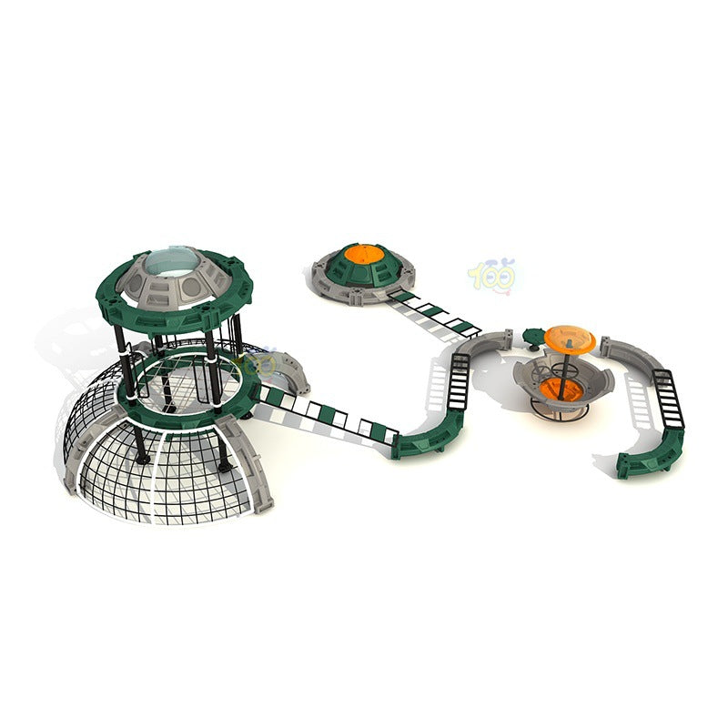 Children's Outdoor Physical Training Equipment Kindergarten Scenic Area Outdoor Space Theme Anji Game Climbing Frame Combination
