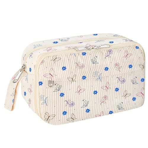 Cross-Border New Product Pencil Case Large Capacity Zipper Pencil Bag Compartment Soft Pencil Bag Boys and Girls Butterfly Flower http://detail.1688.com/offer/960755400517.html