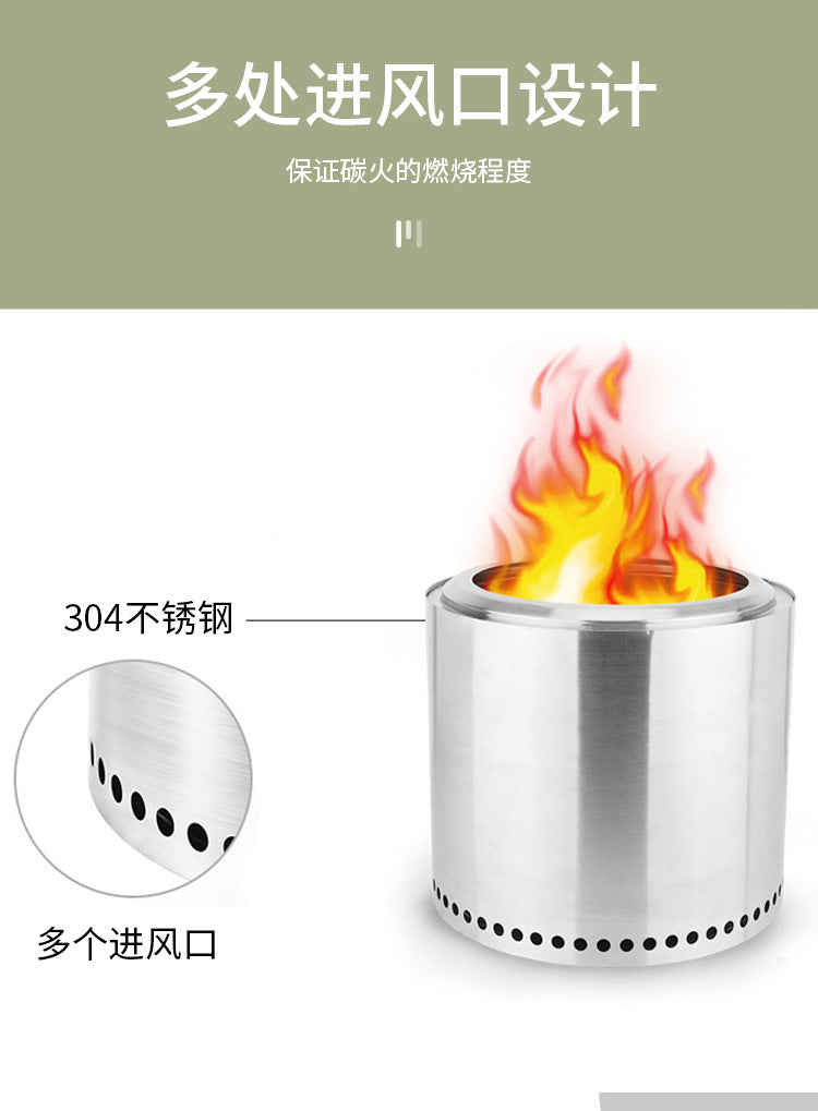 Outdoor Stove Home Firewood Stove Fire Pit Camping Bonfire Camping Stove campingfire Stainless Steel Fire Pit