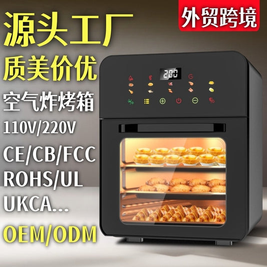 Cross-Border New Smart Visual Air Fryer Household Large Capacity Multi-Functional Air Oven Baking Professional Fryer Oven
