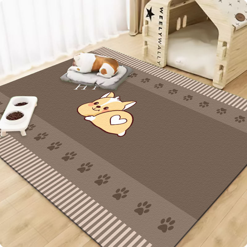 Pet wash-free floor mat waterproof and urine-proof pvc Dog Anti-Slip Mat Cooling Dog Fence Dog Cat Leather Floor Mat
