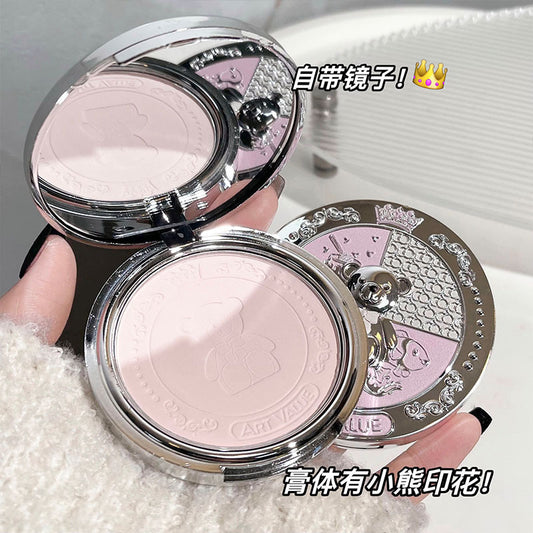 ART VALUE Bear Knight Soft Focus Powder Setting Powder Oil Control Long-lasting Waterproof Sweatproof Mom's Good Skin A44