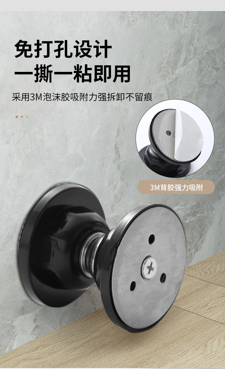 Short No-Drill Door Stopper Home Strong Magnetic Office Door Bumper Floor Magnetic Silicone Anti-Collision Door Back Stopper
