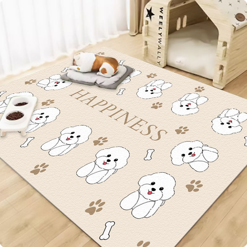 Pet wash-free floor mat waterproof and urine-proof pvc Dog Anti-Slip Mat Cooling Dog Fence Dog Cat Leather Floor Mat