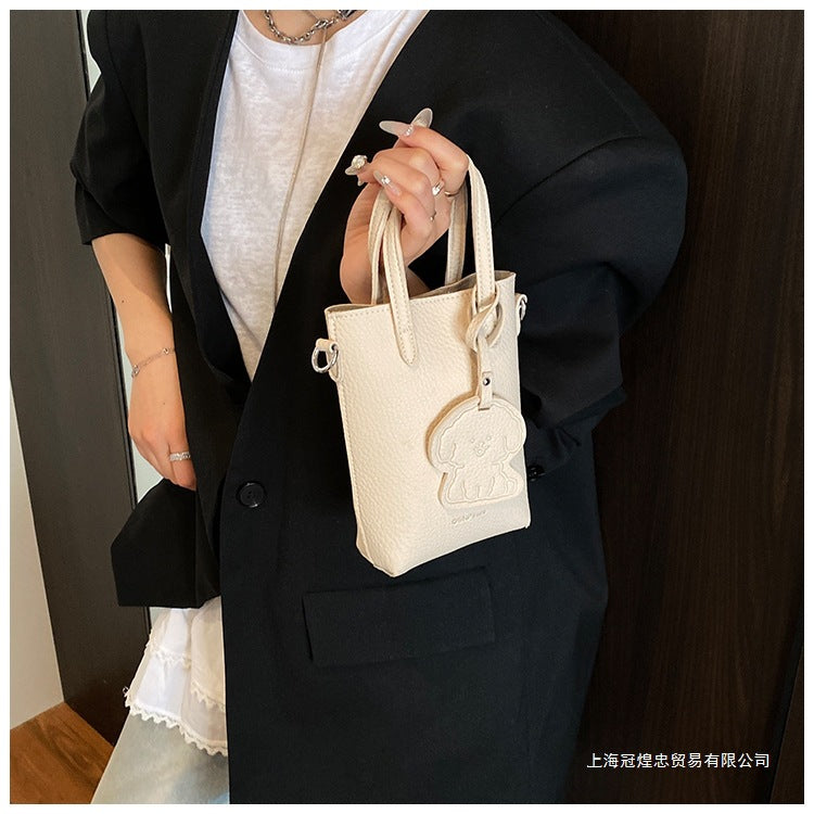 Women's Bag Single Shoulder Crossbody Bag Versatile Handbag New Simple Style Basket Fashionable Spring2025Fashion