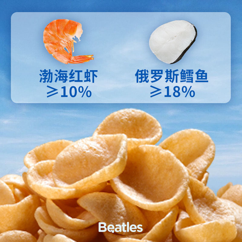 Bideushi High Calcium Cod Fish Real Shrimp Chips Non-Fried Children's Snacks Original Flavor