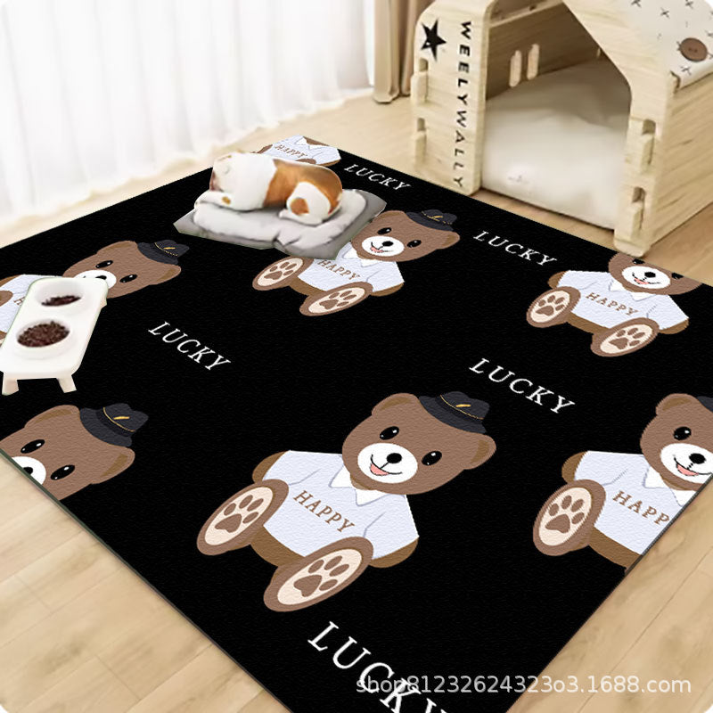 Pet wash-free floor mat waterproof and urine-proof pvc Dog Anti-Slip Mat Cooling Dog Fence Dog Cat Leather Floor Mat