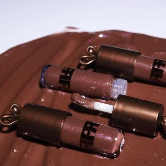 In Stock Brazilian Hot-Selling Little Bunny Black Tube Lip Gloss lipbunny Lip Gloss Lip Glaze Chocolate Color Cross-Border Makeup